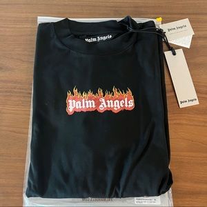 Palm Angels Burning Logo Classic Tee